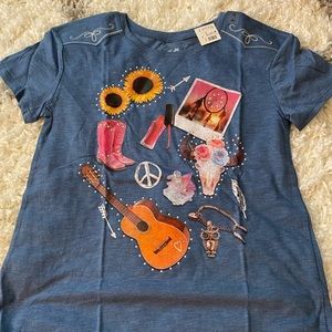 Justice graphic tee size 16 NWT